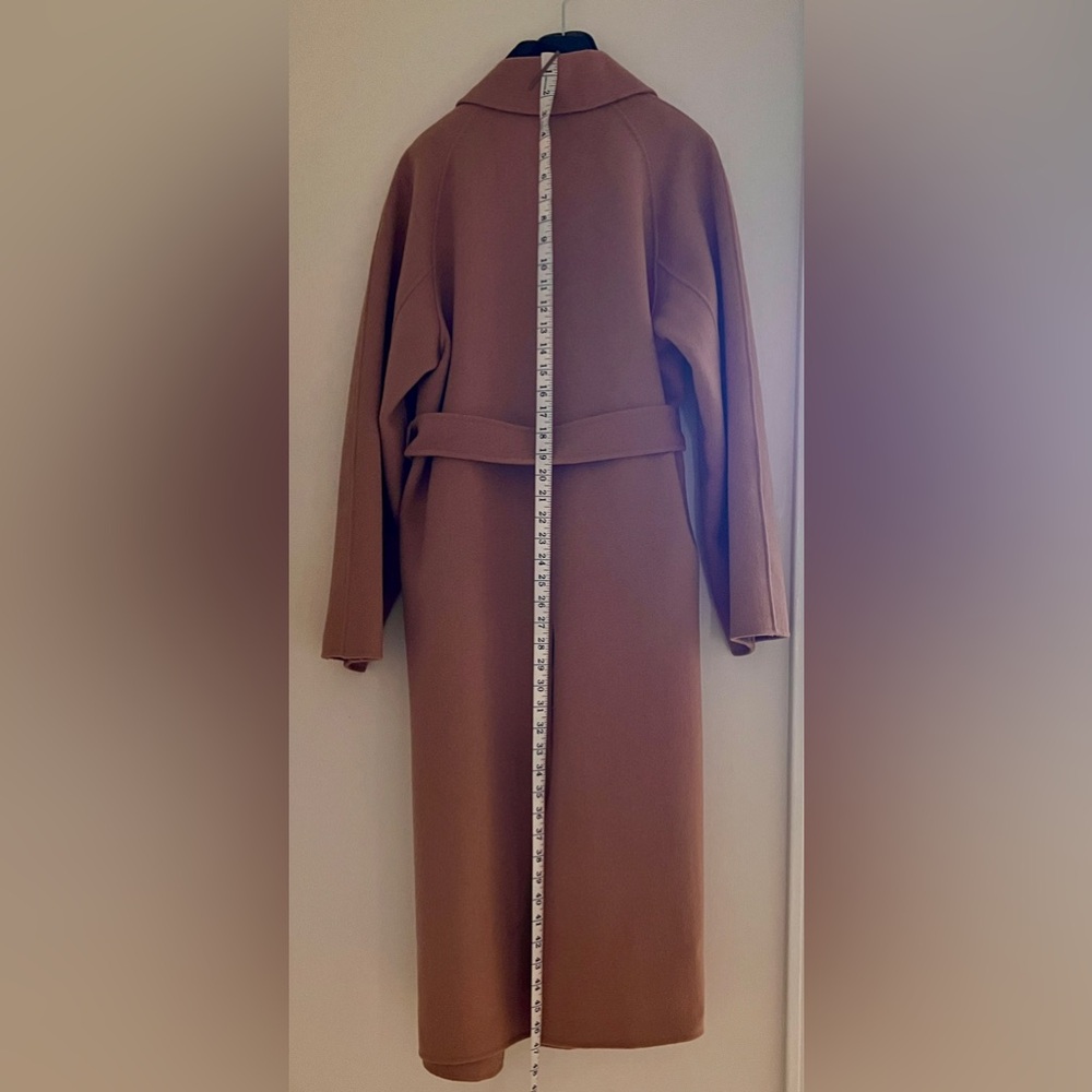Mango Classic Camel Handmade Wool Wrap Coat